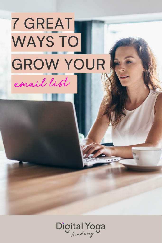 7 Great ways to grow your email list for yoga teachers 1 3 3